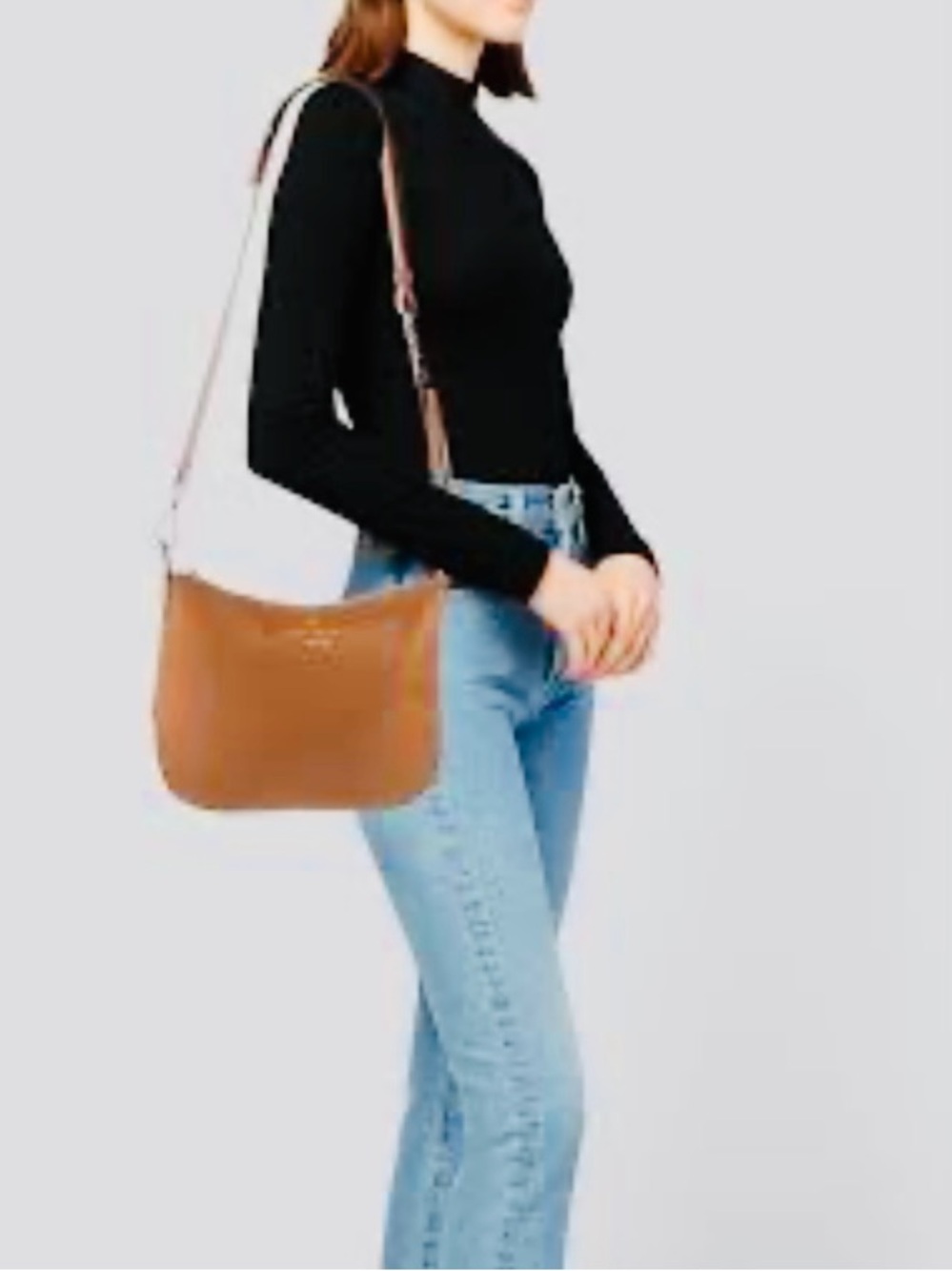 ♠️Kate Spade Rosie Large Pebbled Leather Crossbody Bag, Gingerbread, Like NEW